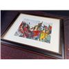 Image 2 : Framed Abstract Painting Signed by Essel