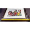 Image 6 : Framed Abstract Painting Signed by Essel