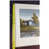 Image 7 : Framed Signed Landscape Oil Painting With Barn