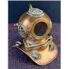 Image 1 : Copper and Brass Miniature Diving Helmet Model