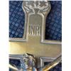 Image 6 : Brass Crucifix and Copper Teapot with Bowl, Marked