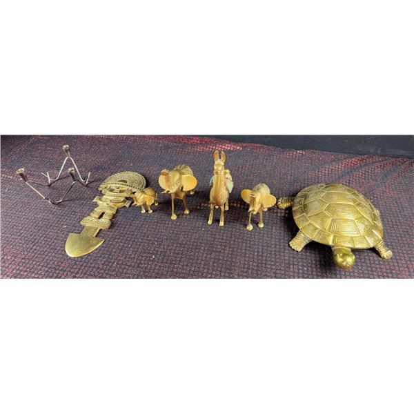 Brass Animal and Decorative Figures Lot