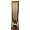 Image 1 : Wall Mirror with Gold Frame and Marble-Top Stand