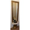 Image 2 : Wall Mirror with Gold Frame and Marble-Top Stand