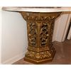 Image 6 : Wall Mirror with Gold Frame and Marble-Top Stand