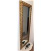 Image 7 : Wall Mirror with Gold Frame and Marble-Top Stand