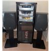 Image 1 : RCA RS1287 5-Disc CD Stereo System with Speakers and Stands
