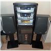 Image 2 : RCA RS1287 5-Disc CD Stereo System with Speakers and Stands