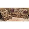 Image 1 : Floral Upholstered Sofa and Armchair Set with Scotchgard Fabric
