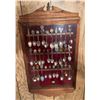 Image 3 : Wall-Mounted Display Case with Collectible Spoons