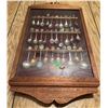 Image 4 : Wall-Mounted Display Case with Collectible Spoons