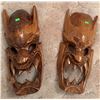 Image 1 : Hand-Carved Wooden Demon Masks