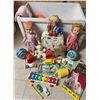 Image 1 : Vintage Toys, Dolls, Plush, Books And Suitcase Lot