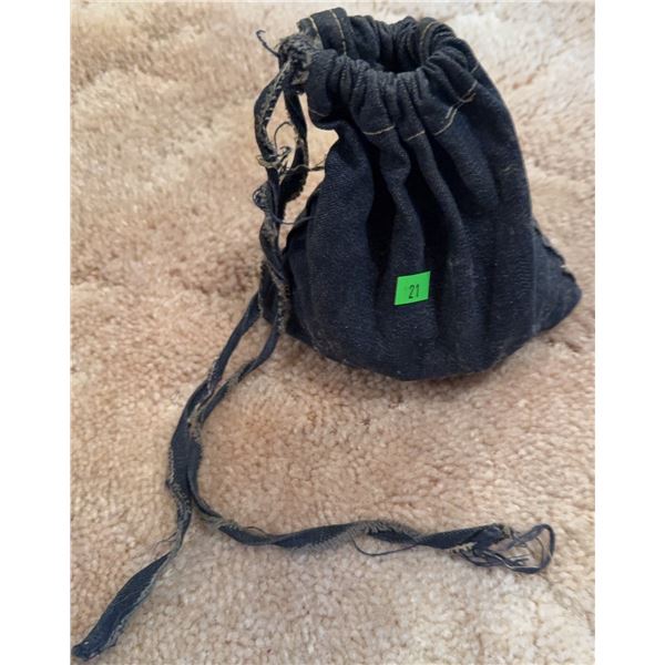 Glass Marbles with Drawstring Pouch
