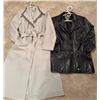 Image 2 : Weather Spirits Faux Leather Jacket and Misty Harbour Belted Trench Coat