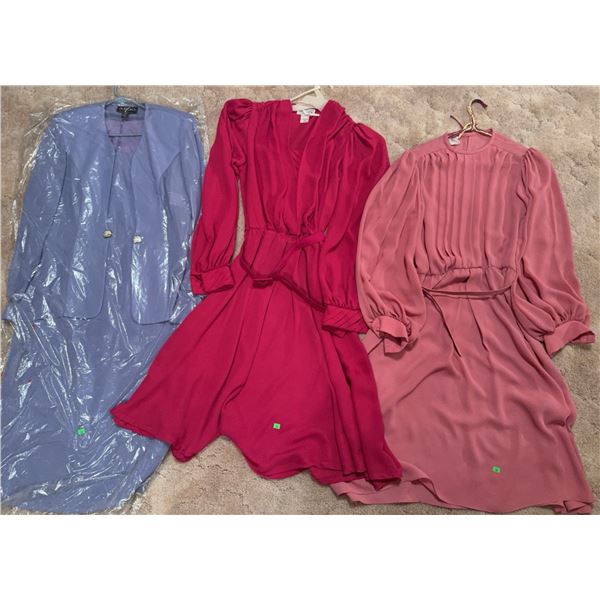 Women's Polyester Dress Lot with Blazer, Size 10-12