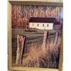 Image 3 : 3 Decorative Metal Plates, Car Wall Plaque, and Framed Rural Print