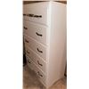Image 5 : White Painted Dresser and Chest Set with Floral Trim and Mirror