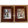 Image 1 : Framed Street Scene Prints with Double Mats