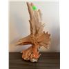 Image 4 : Decor Lot: Ceramic Eagle, Glass Plates, Votive Holder