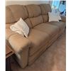 Image 3 : Upholstered Reclining Sofa and Chair Set with Wood Side Table