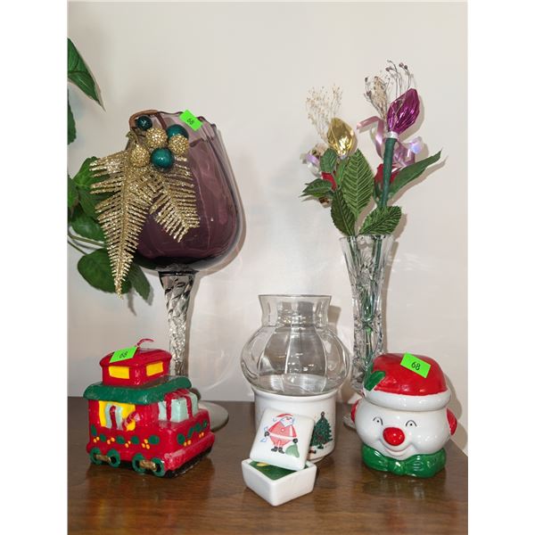 Holiday Ceramic and Glass Decor Items
