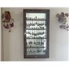 Image 1 : Wall Display Case with Collection of Souvenir Collector Spoons