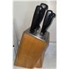 Image 2 : Ceramic Café Canister, Cookie Jar and Knife Block Set