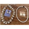 Image 1 : Costume Pearl Necklaces and Clip-On Earrings