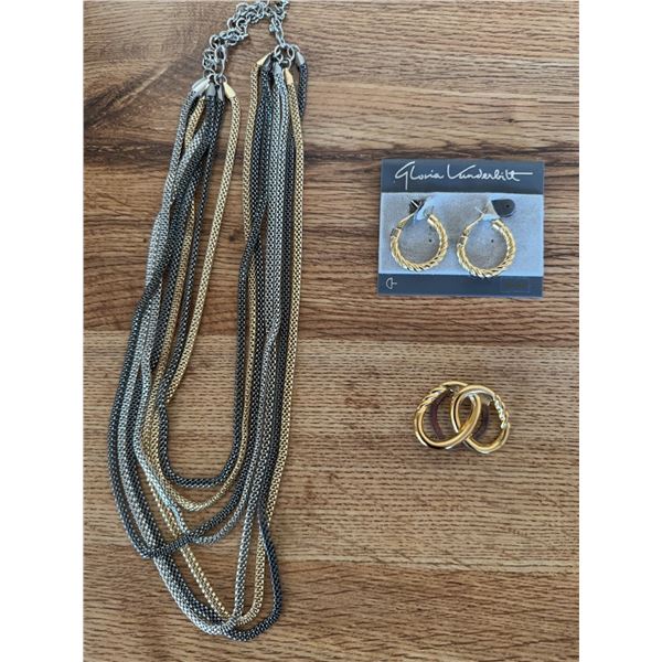 Costume Jewellery Including Gloria Vanderbilt Earrings