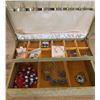 Image 3 : Jewellery Box with Assorted Costume Jewellery and Coro Earrings
