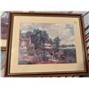 Image 2 : Framed Landscape Prints and Hummel Style Wall Plaques, Set of Four