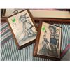 Image 3 : Framed Landscape Prints and Hummel Style Wall Plaques, Set of Four
