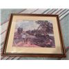 Image 4 : Framed Landscape Prints and Hummel Style Wall Plaques, Set of Four