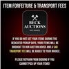 Image 1 : Item Forfeiture & Transport, Shipping, Delivery Fees & Conditions