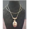 Image 5 : 10k Gold Rings ( 5 Grams total)  Sterling Silver chain ( 3 Grams) with Pendant and Bonus Necklace