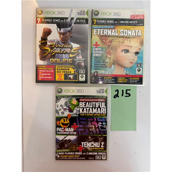 Xbox 360 Official Xbox Magazine Demo Discs Lot Virtua Fighter 5 Eternal Sonata 3