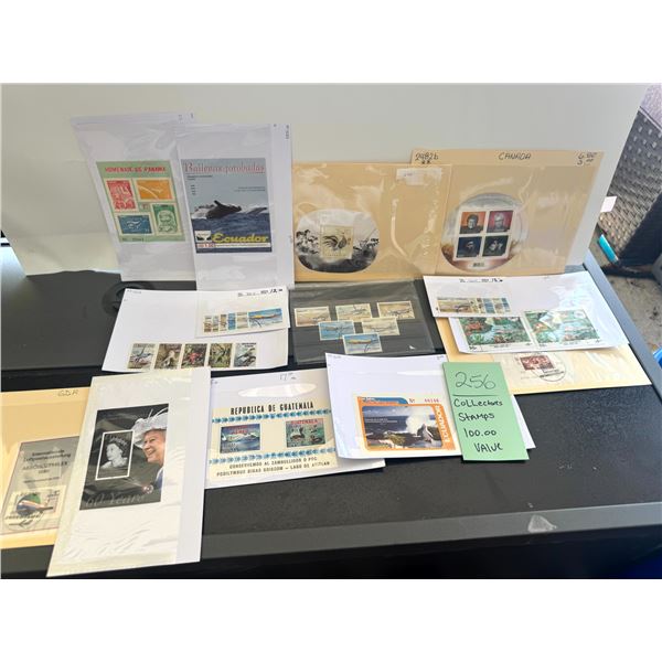 Worldwide Souvenir Sheets Stamp Collection Lot Ecuador Germany Canada Guatemala
