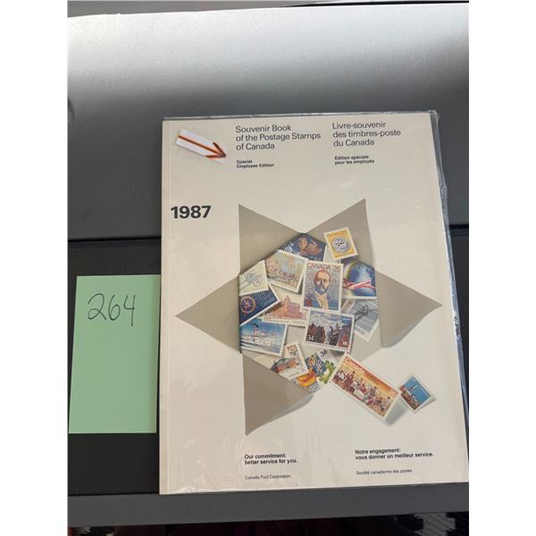 1987 Souvenir Book of the Postage Stamps of Canada Special Employee Edition MNH