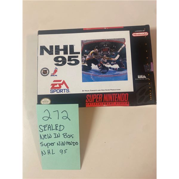 SEALED SUPER NINTENDO NHL 95 (NEW IN BOX)