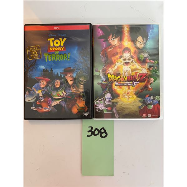 Toy Story of Terror DVD Disney Pixar Plus Dragon Ball Z Resurrection F Anime Lot