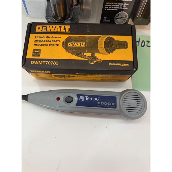 DEWALT straight die grinder new in box / tempo 200x tester