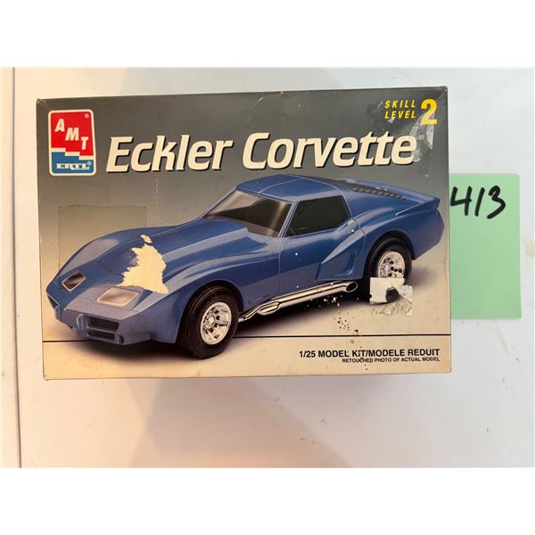 AMT ERTL Eckler Corvette Hatchback 1/25 Scale Plastic Model Kit 8053 Skill 2 Car