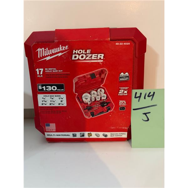 Milwaukee 49-22-4029 Hole Dozer General Purpose Bi-Metal Hole Saw Set 17 Pc New