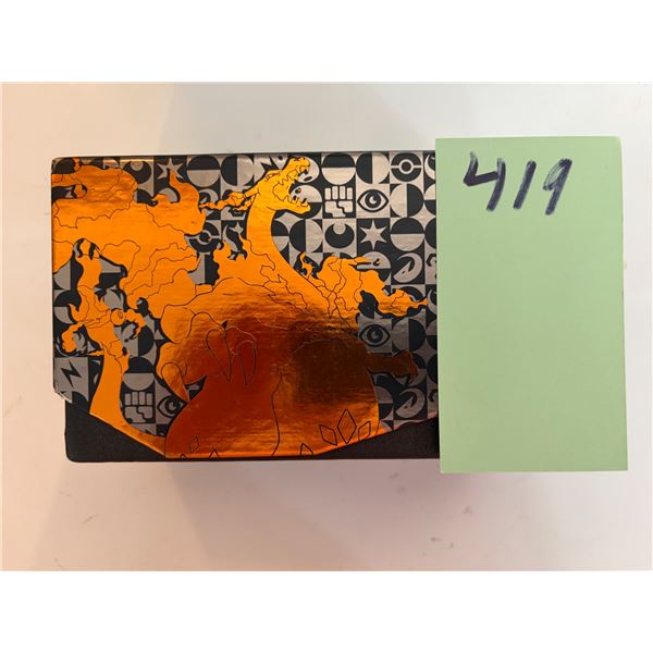 MIX Pokemon CARDS IN Champions Path Elite Trainer Box ETB Storage Case Charizard Orange