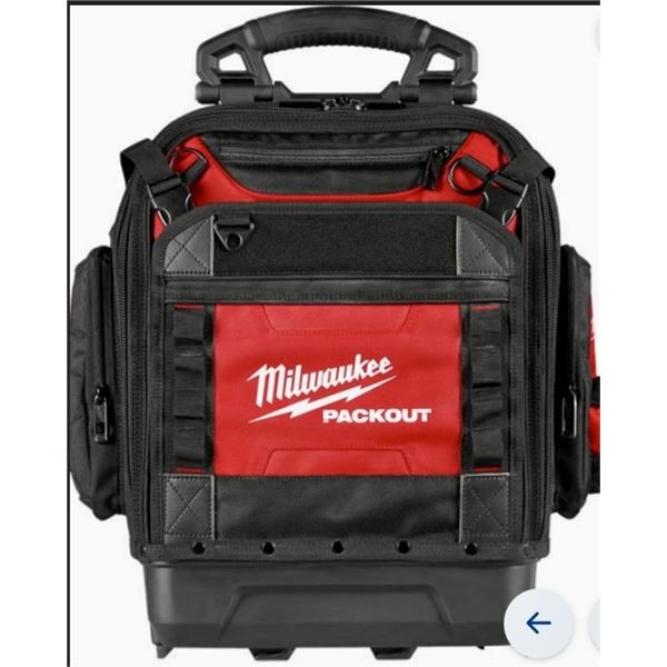 Milwaukee PACKOUT Structured Backpack Heavy Duty 42 Pocket Tool Bag 48-22-8303
