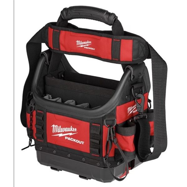 Milwaukee 48-22-8311 PACKOUT 10 in Structured Tote Open Top Tool Bag 35 Pocket