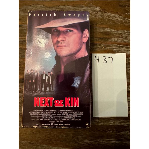 Next of Kin VHS 1989 Patrick Swayze Liam Neeson Warner Home Video Action Movie
