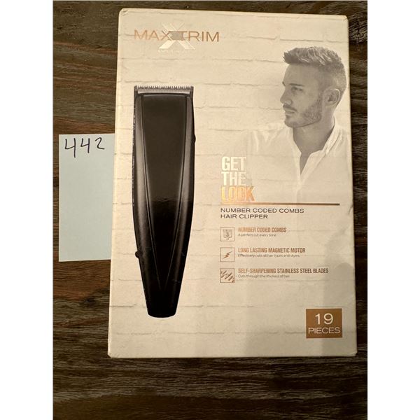 Conair Max Trim 19 Piece Haircut Kit Corded Men Hair Clipper Number Coded Combs
