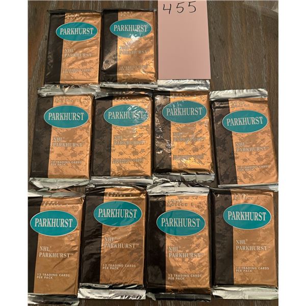 10 packs of series 1 parhurst hockey cards sealed